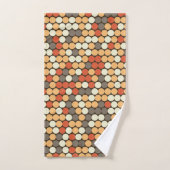 Oranje stippen bad handdoek (Handdoek)