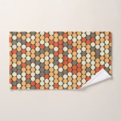 Oranje stippen bad handdoek (Handdoek)