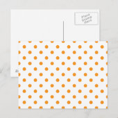 Oranje Stippen Briefkaart (Voorkant / Achterkant)
