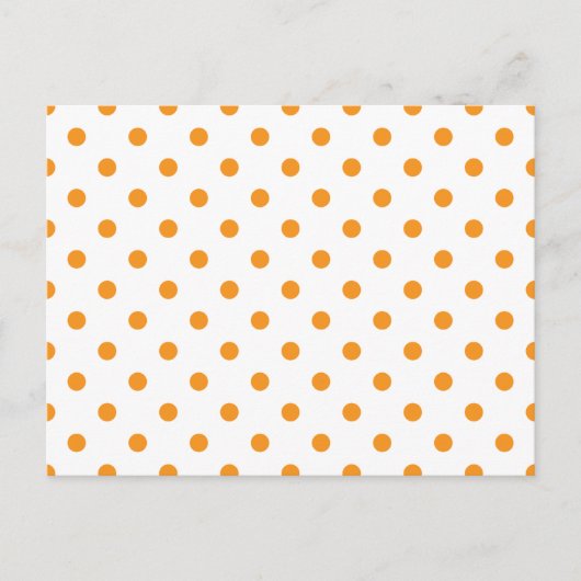 Oranje Stippen Briefkaart (Voorkant)