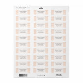 Oranje Stippen Chevron Etiket (Full Sheet)