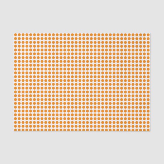 Oranje Stippen over witweefselpapier Tissuepapier (Voorkant)