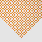 Oranje Stippen over witweefselpapier Tissuepapier (Detail)