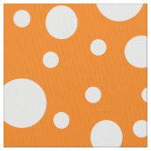 Oranje Stippen Stof (Close Up)