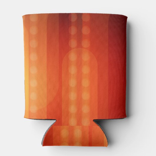 Oranje stippen voor een levendige koelbox blikjeskoeler (Achterkant)