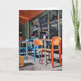 Oranje Stoel Vouwkaart voor elke Dag Kaart