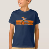 Oranje stoomroller t-shirt (Voorkant)