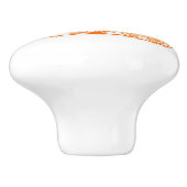 Oranje stoomtrein aangepaste kunst deurknop keramische knop (Zijkant)