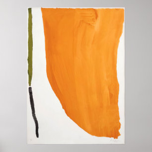 Oranje stortregen - 1970 - Helen Frankenthaler Poster