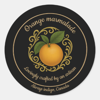 Oranje Straling – Ambachtelijke Marmelade Etiket