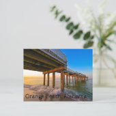 Oranje strand, Alabama Briefkaart (Staand voorkant)