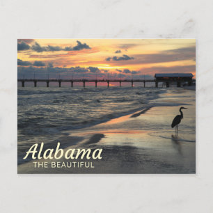 Oranje strand, Alabama Golfkust Briefkaart