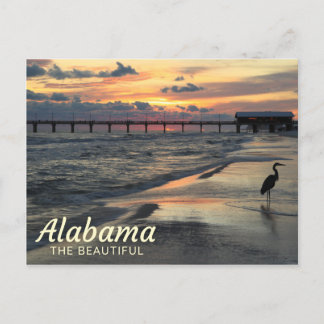 Oranje strand, Alabama Golfkust Briefkaart