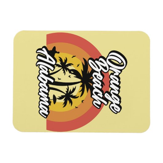 Oranje strand, Alabama Magneet (Horizontaal)