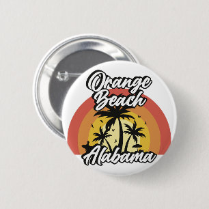 Oranje strand, Alabama Ronde Button 5,7 Cm