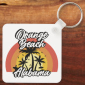 Oranje strand, Alabama Sleutelhanger (Achterkant)