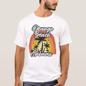 Oranje strand, Alabama T-shirt (Voorkant)