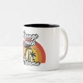 Oranje strand, Alabama Tweekleurige Koffiemok (Voorkant rechts)