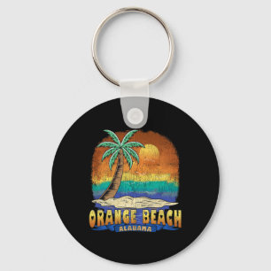 Oranje strand Alabama Vintage noodlijdende souveni Sleutelhanger