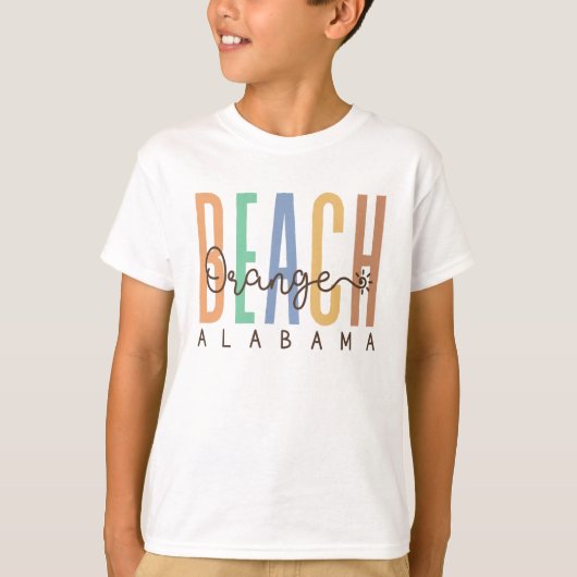 Oranje strand Alabama (zand) T-shirt (Voorkant)