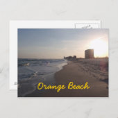 Oranje strand briefkaart (Voorkant / Achterkant)