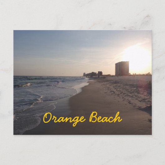 Oranje strand briefkaart (Voorkant)