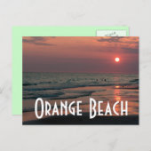 Oranje strand briefkaart (Voorkant / Achterkant)