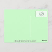 Oranje strand briefkaart (Achterkant)