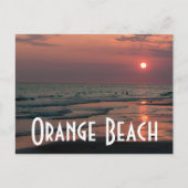 Oranje strand briefkaart (Voorkant)