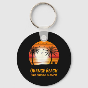 Oranje strand Golf Shores Alabama - Zonnewisselin Sleutelhanger