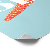 Oranje strand poster (Hoek)