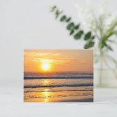 Oranje strand Sunrise Wilbur door het Zee FL-Brief Briefkaart (Staand voorkant)