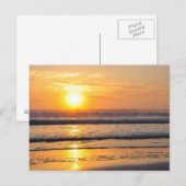 Oranje strand Sunrise Wilbur door het Zee FL-Brief Briefkaart (Voorkant / Achterkant)