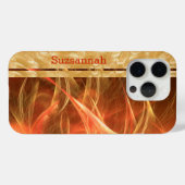 Oranje Streaks Champagne Bubbles Case-Mate iPhone Case (Achterkant (horizontaal))