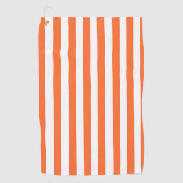 Oranje Streep Golf Handdoek