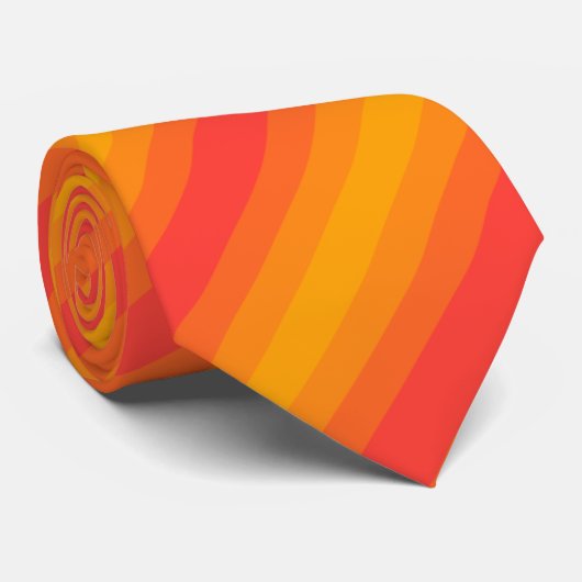  Oranje streep Stropdas (Opgerold)