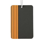 Oranje streep zwart luchtverfrisser (Achterkant)