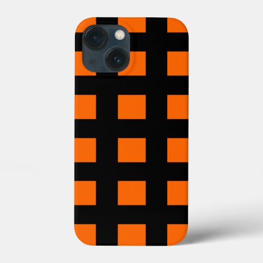 Oranje strempatroon Case-Mate iPhone case (Achterkant)