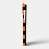 Oranje strempatroon Case-Mate iPhone case (Achterkant / Links)