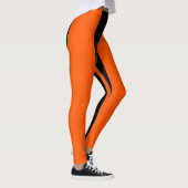 Oranje strempatroon leggings (Rechts)