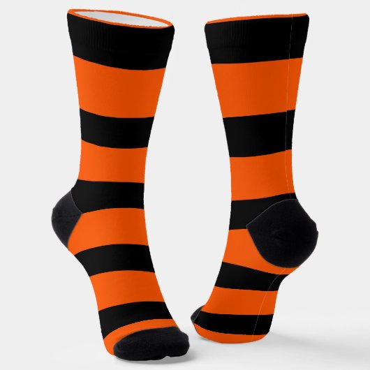 Oranje strempatroon sokken (Gebogen)