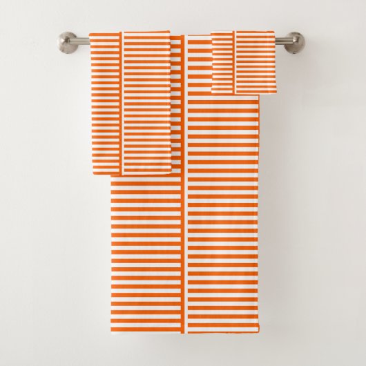Oranje strepen bad handdoek (Insitu)
