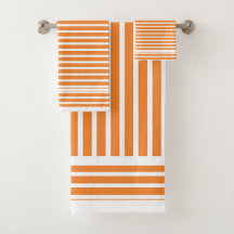 Oranje Strepen Badhanddoek Cadeauset