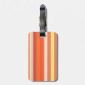 Oranje strepen bagagelabel (Achterkant verticaal)