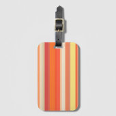 Oranje strepen bagagelabel (Voorkant (verticaal))