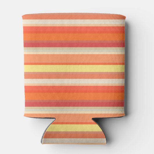 Oranje strepen blikjeskoeler (Achterkant)