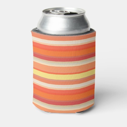 Oranje strepen blikjeskoeler (Blikje Achterkant)