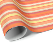 Oranje strepen cadeaupapier (Rol Hoek)
