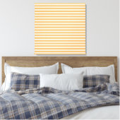 Oranje Strepen Canvas Afdruk (Insitu (Slaapkamer))