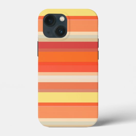 Oranje strepen Case-Mate iPhone case (Achterkant)